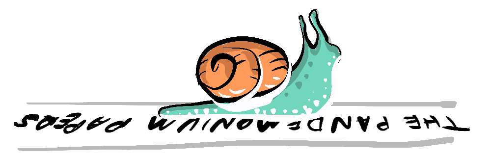 A snail on a newspaper